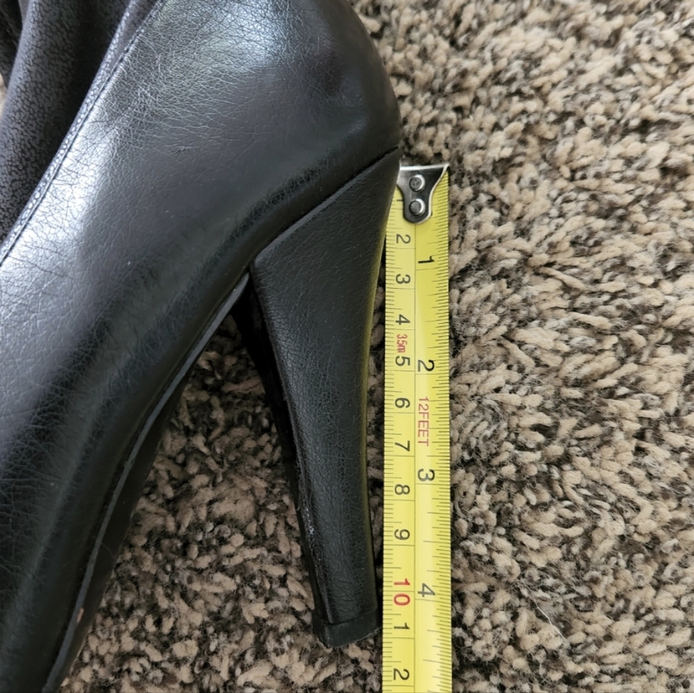 Colin Stuart Victoria's Secret Black Over The Knee High Heel Boots - Picture 8 of 10